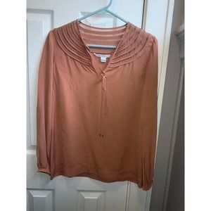 Diane Von Furserenberg 100% Silk long sleeve blouse. Size 2